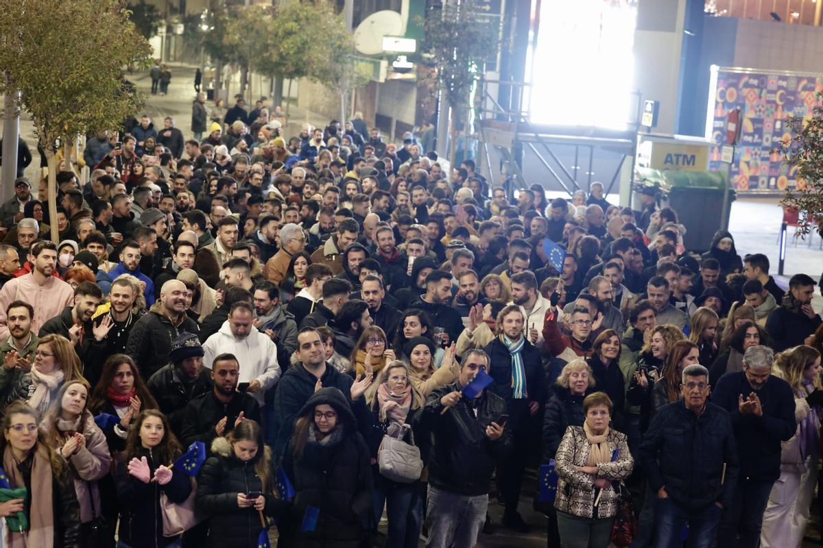 El público congregado para ver la semifinal en Benidorm.