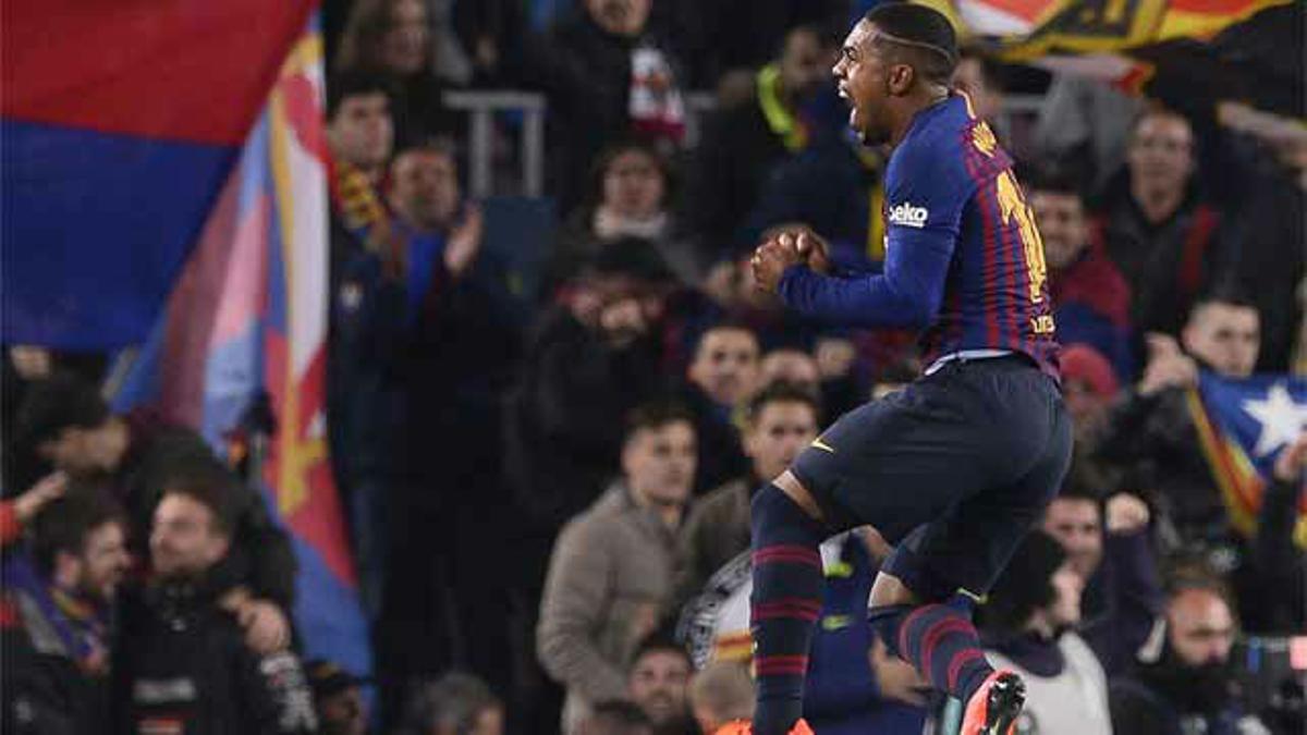 Malcom protagonizó su mejor partido con la camiseta del Barça ante el Real Madrid