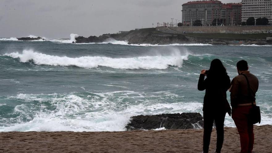 Oleaje en A Coruña.