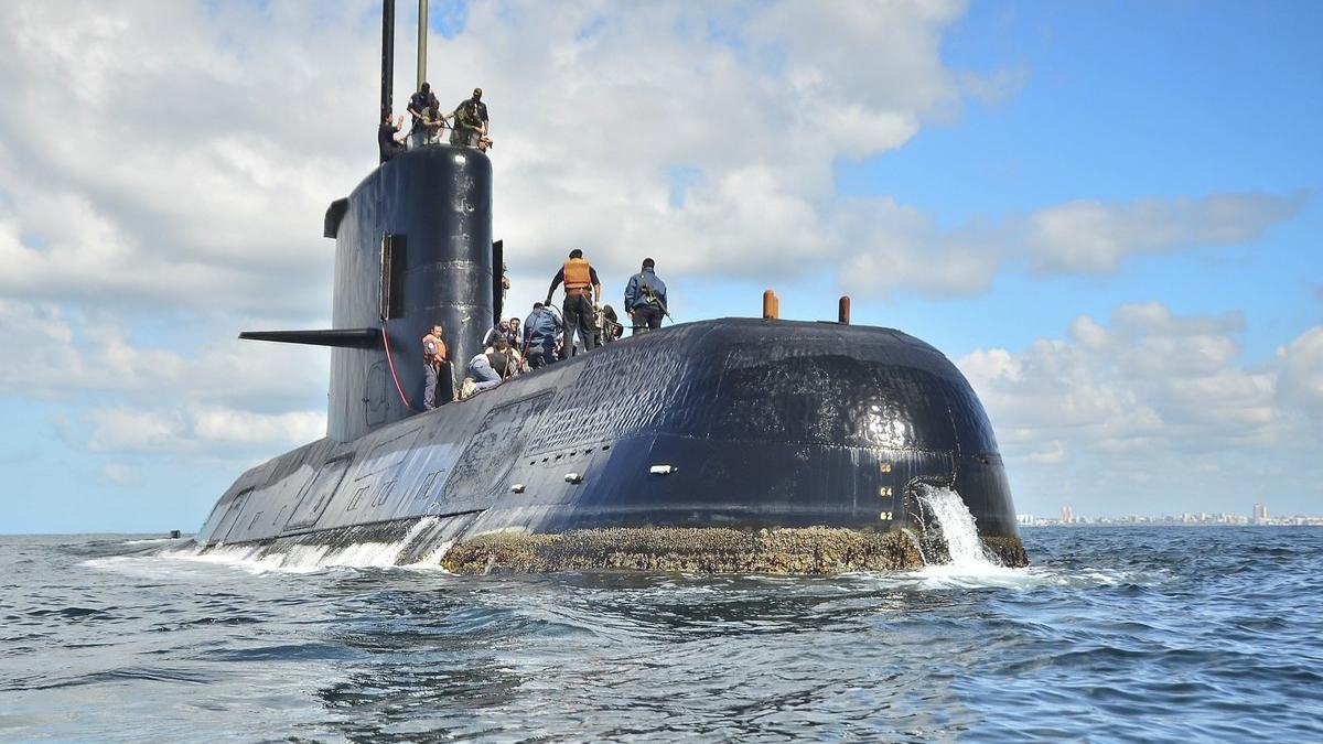El submarino ARA San Juan, en una imagen de archivo.