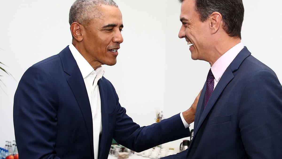 Pedro Sánchez y Barack Obama se encuentran en Sevilla