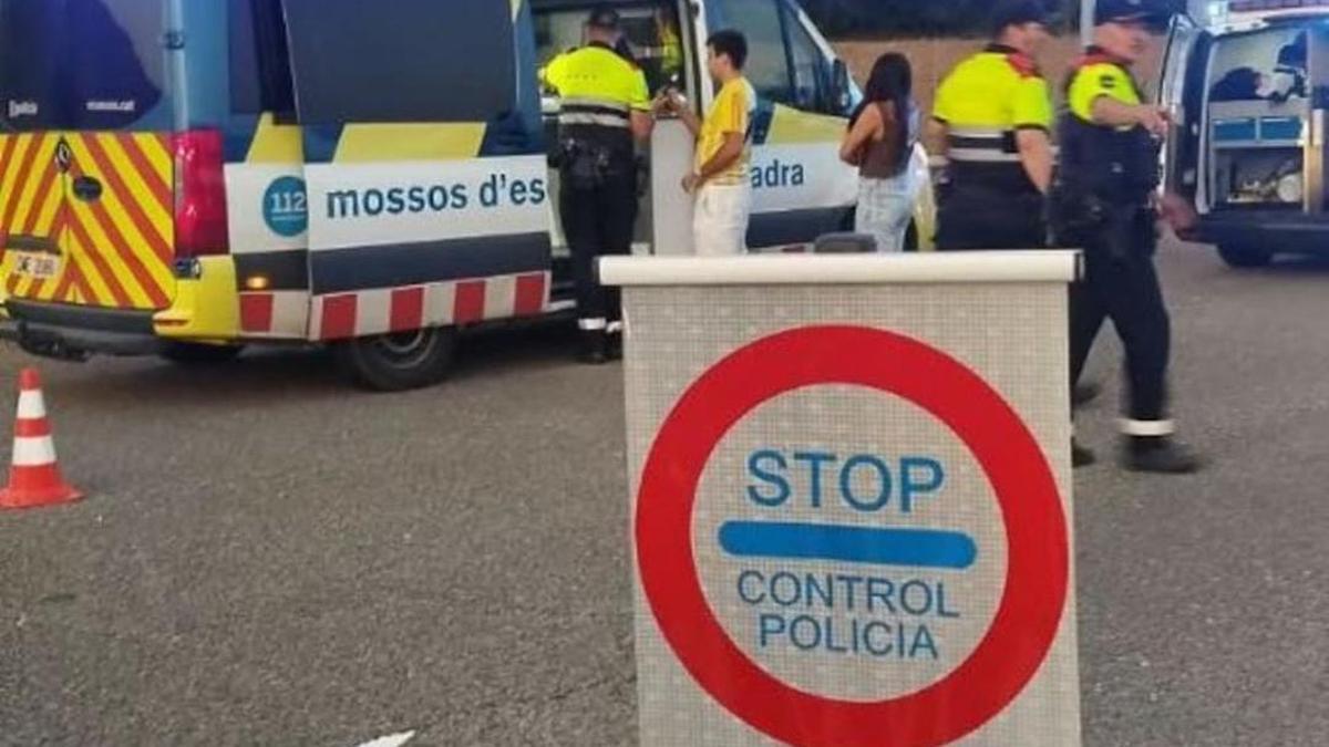 Un control en Girona por las Festes del Tura acaba con 22 positivos por alcohol o drogas y dos inmovilizaciones