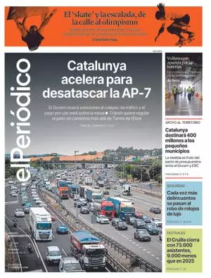 La portada de EL PERIÓDICO del 12 de julio de 2026