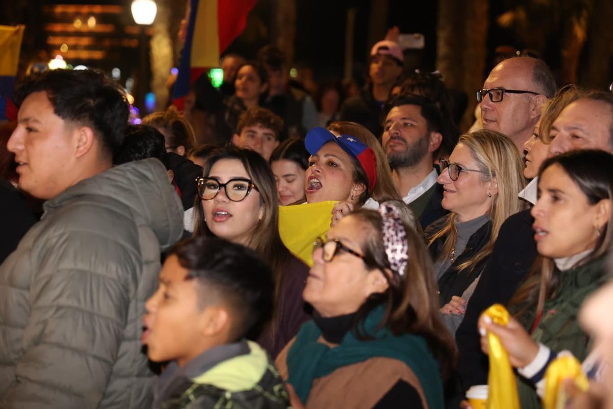Así se ha vivido la manifestación de venezolanos en Alicante