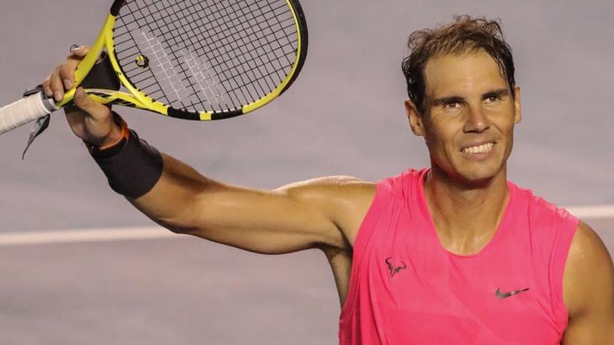 Rafa Nadal, tras ganar en Acapulco a Pablo Andújar.