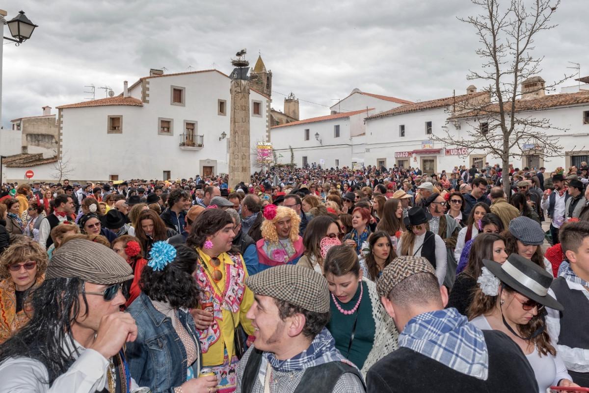 Celebración de los carnavales en Malpartida de Cáceres.