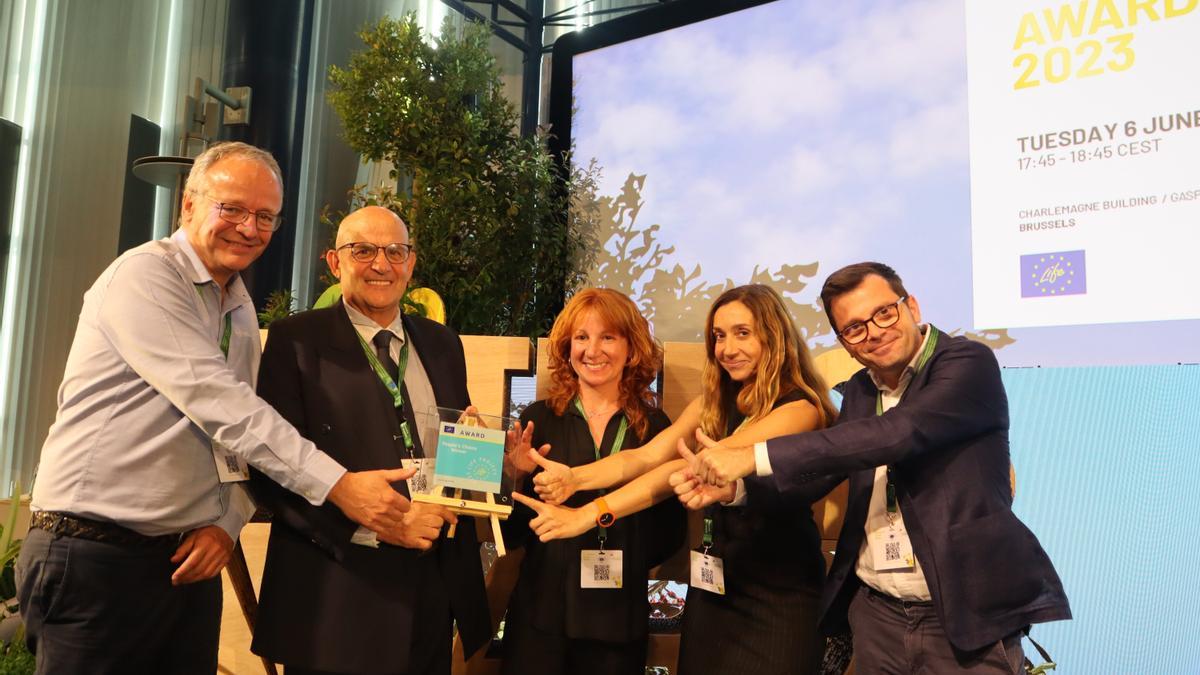 Entrega del premio Life Tecmine en la UE.