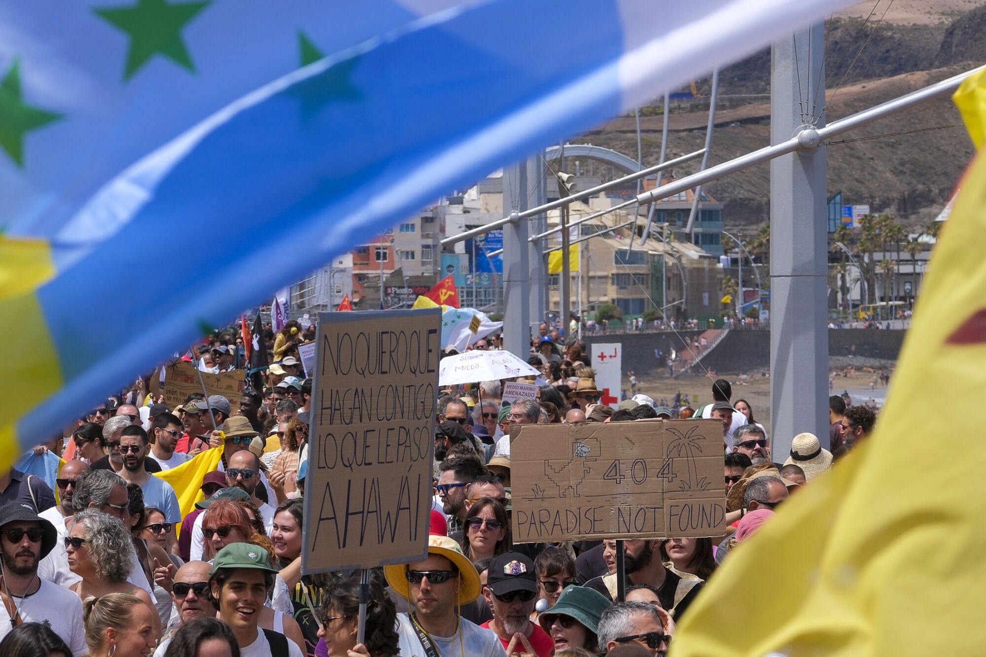 Manifestación Canarias tiene un límite 18M en Las Palmas de Gran Canaria