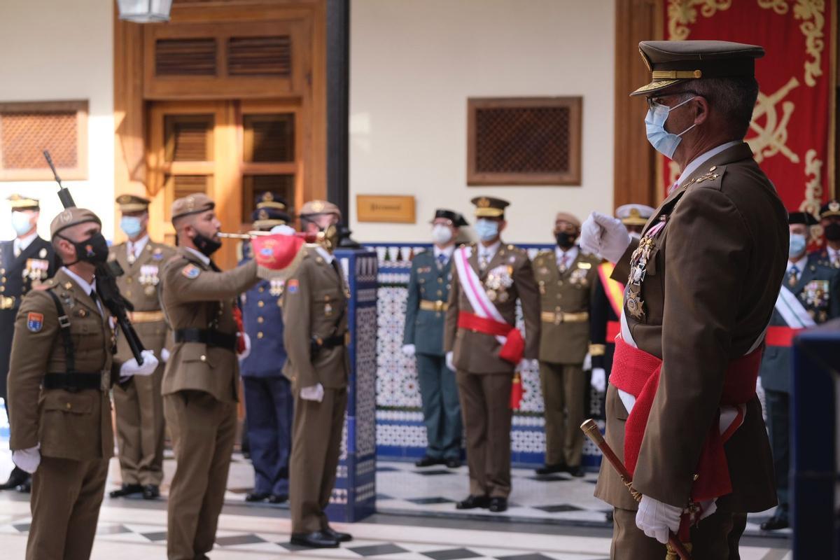 El general Alejandro Escámez en Pascua Militar en Canarias.
