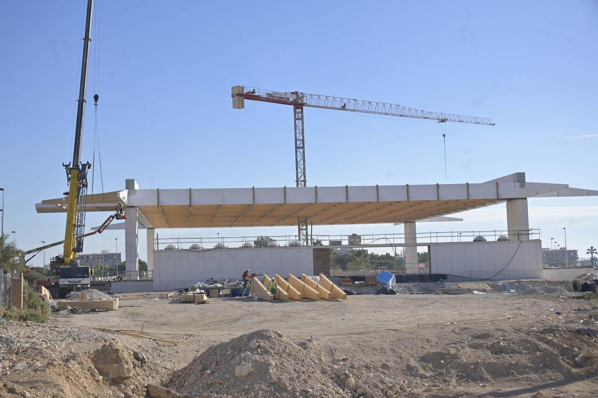 Obras del Pabellon de Deportes Inclusivo