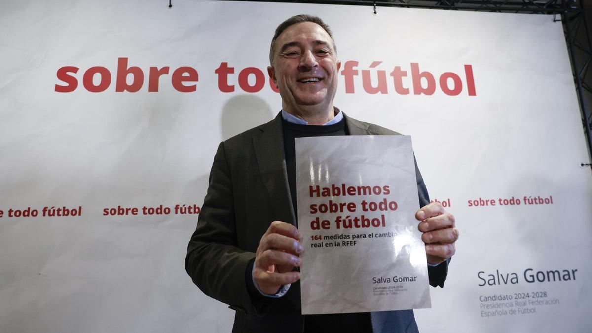Salvador Gomar, candidato a presidir la Federación Española de Fútbol.