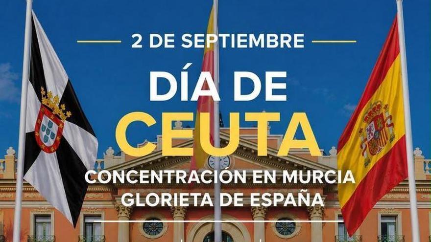 La bandera de Ceuta ondeará en Murcia el 2 de septiembre en apoyo a la ciudad autónoma