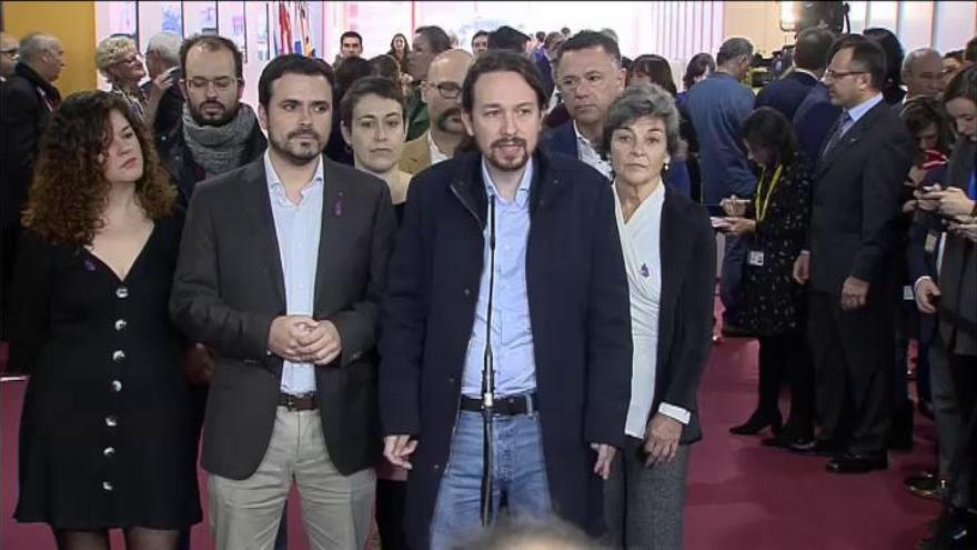 Pablo Iglesias y Alberto Garzón piden modernizar la Constitución en su 40 aniversario