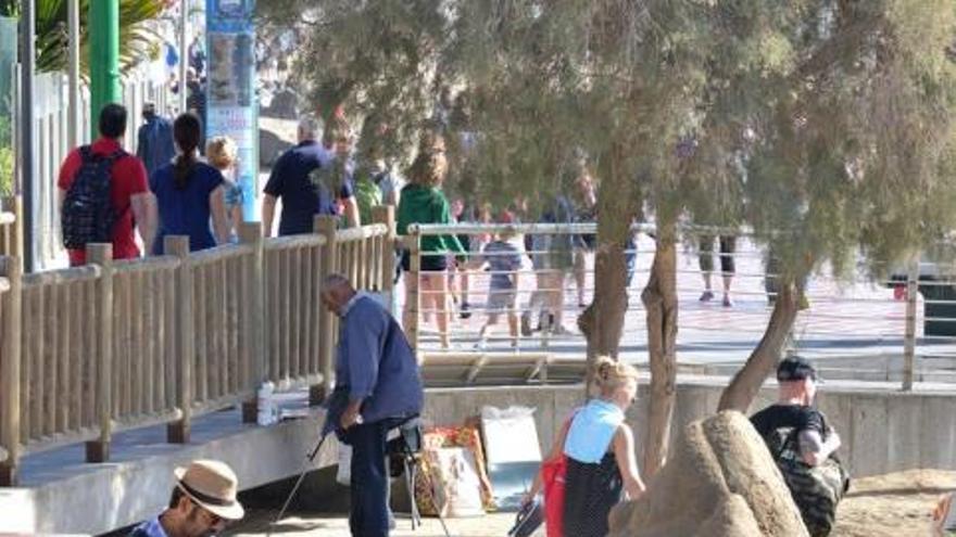 Esculturas de arena de Abel Kormos en Maspalomas