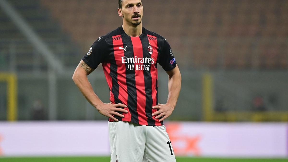 Ibrahimovic durante un partido con el Milan