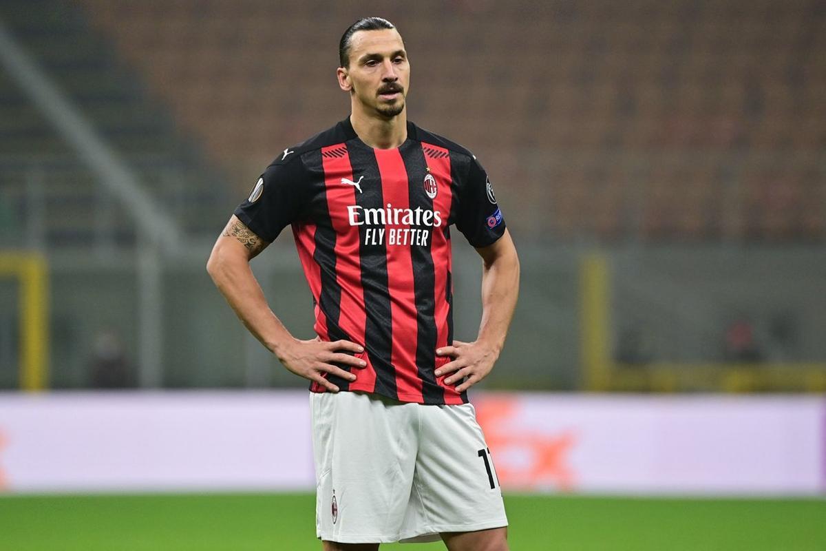 Ibrahimovic durante un partido con el Milan