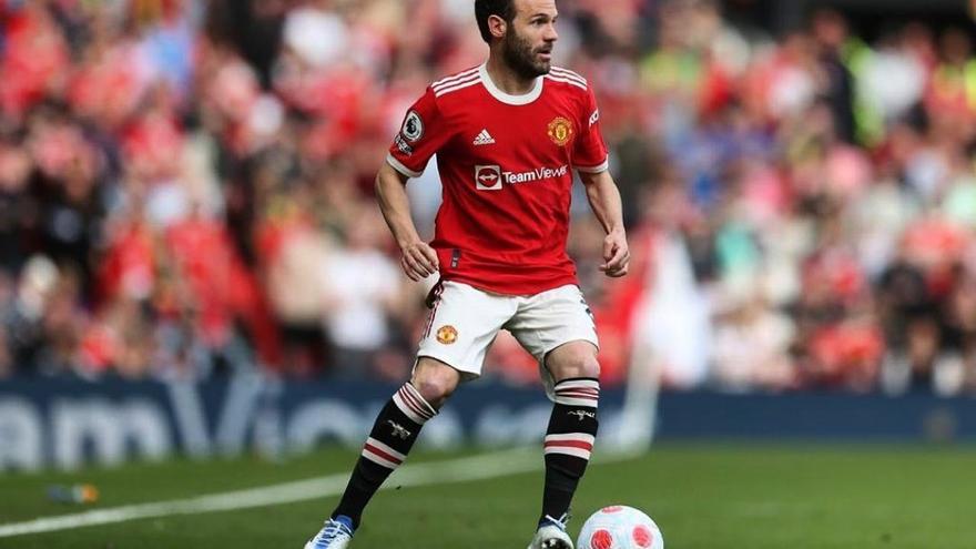 Juan Mata con el Manchester United