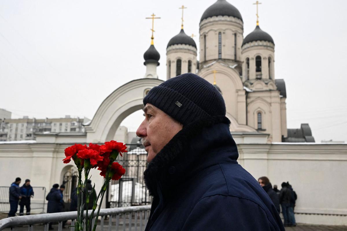 Funeral y ceremonia de despedida del político opositor ruso Alexei Navalny en Moscú