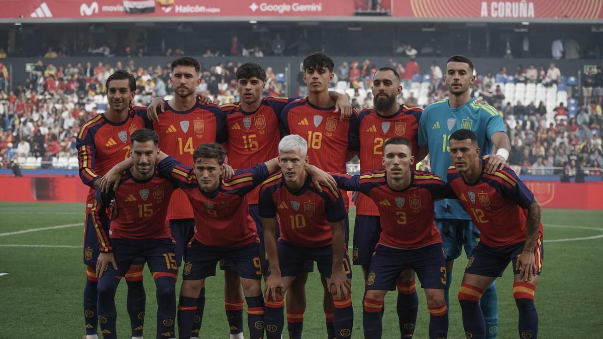 España, en el partido amistoso contra Irak