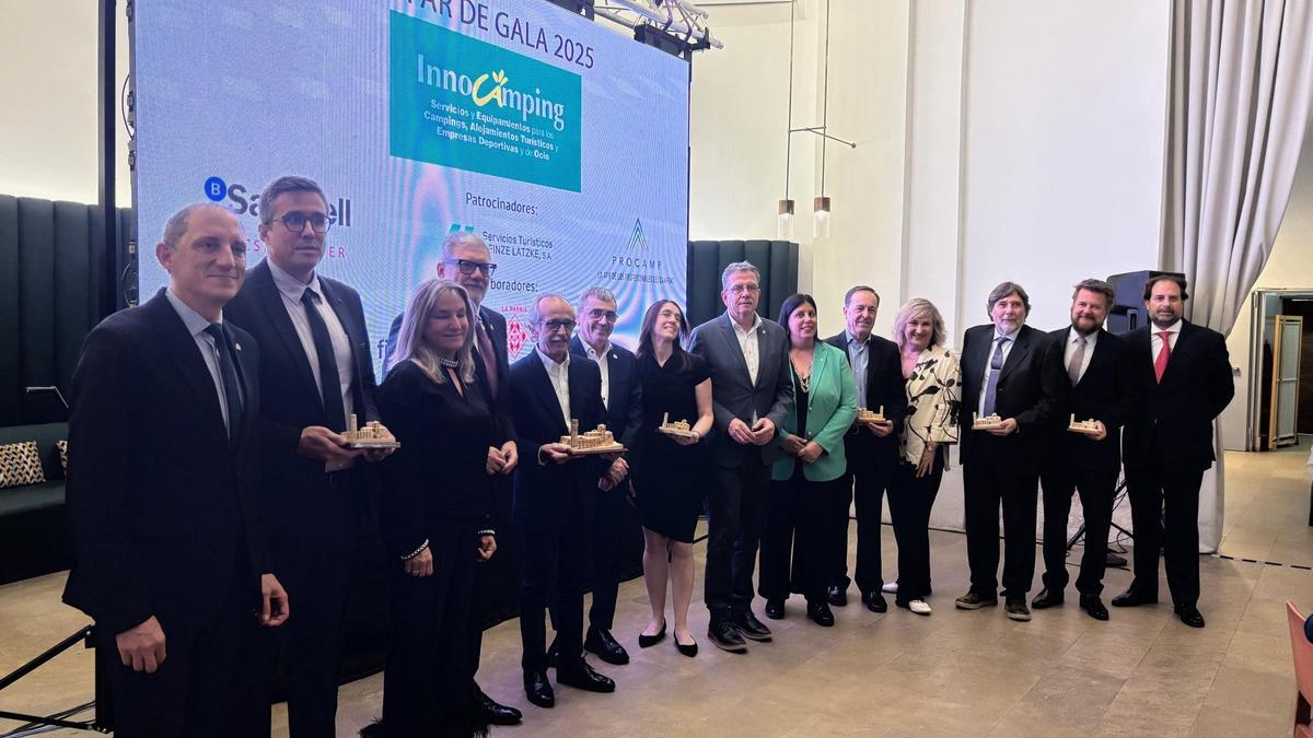 Guardonats en la Fira Innocamping.