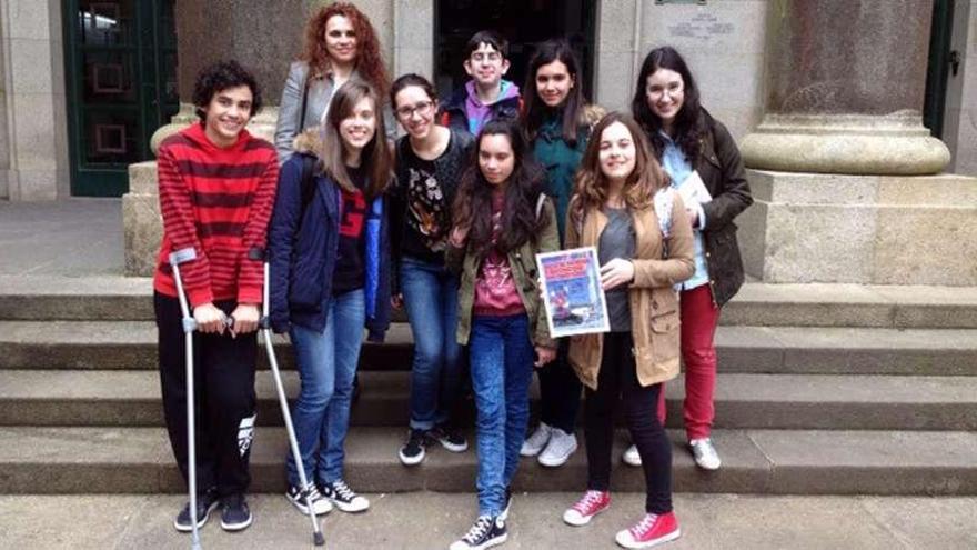 El grupo de alumnos del IES A Sangriña que representa a Galicia en el Rally de Matemáticas.  // I.A.S. / E.G.