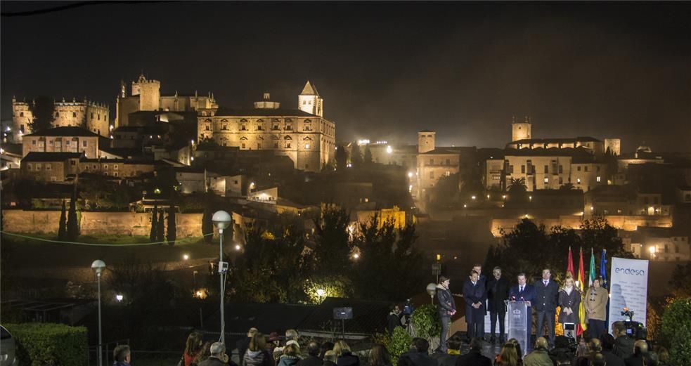 Nueva iluminación en Cáceres