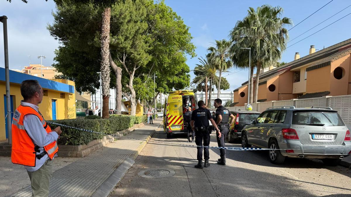Las imágenes del apuñalamiento en una calle de Platja d'en Bossa