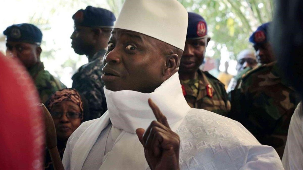 Yahya Jammeh, en el 2016, cuando aún era presidente de Gambia.