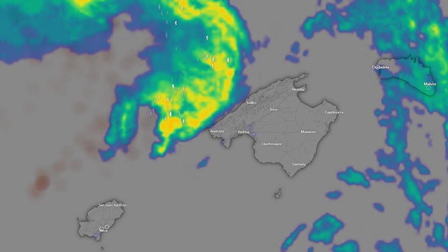 Radar de lluvias en directo | Alerta naranja por tormentas y fuerte viento