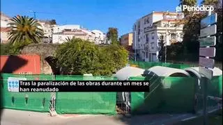 Las obras de saneamiento en el puente de San Francisco avanzan mientras los arqueólogos extraen el viaducto del siglo XVI