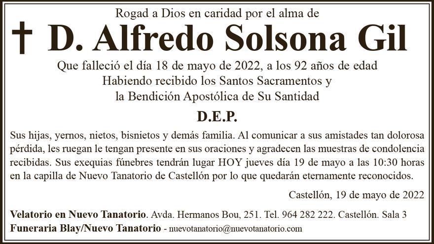 D. Alfredo Solsona Gil