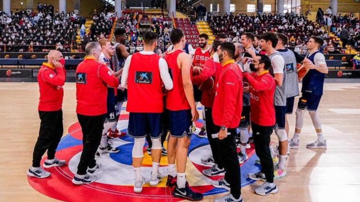 La selección española se ha citado en Zaragoza