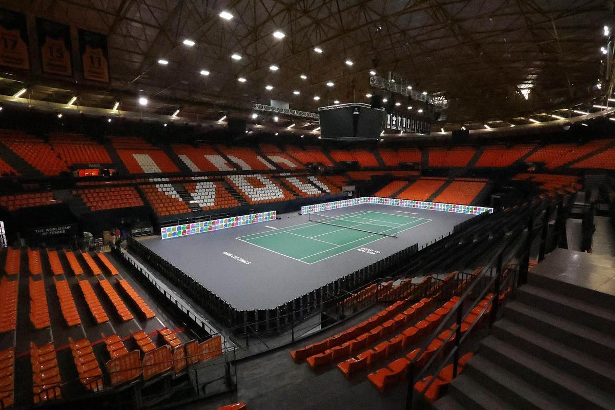 Así luce la pista de la Davis en la Fonteta