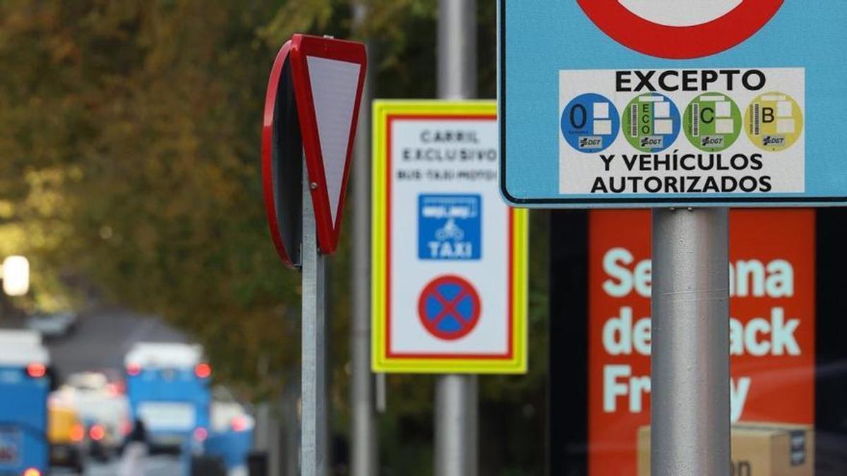 Señal indicativa de la Zona de Bajas Emisiones.