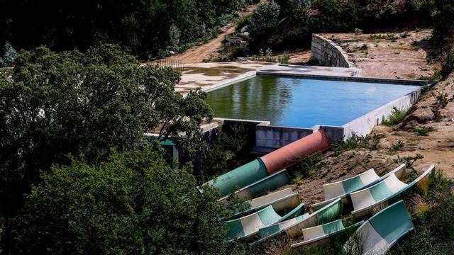 Imagen del frustrado parque acuático de Meis.