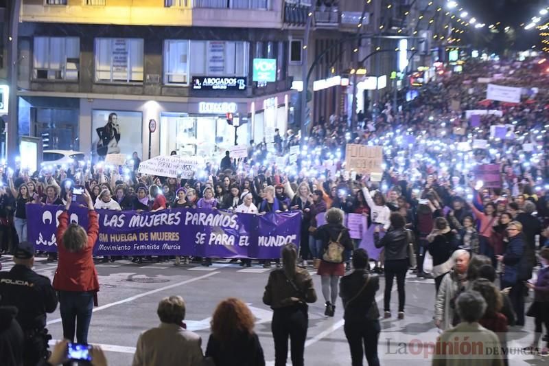 Manifestación por el Día de la Mujer en Murcia