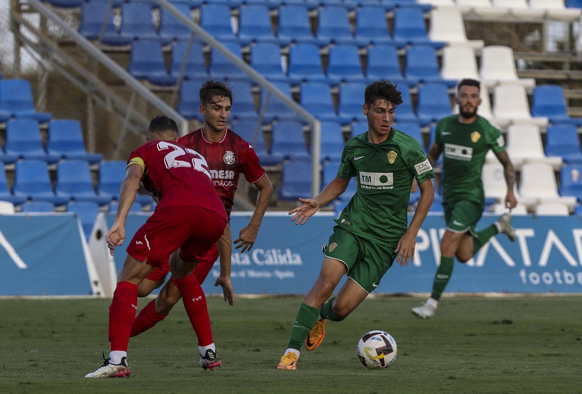 El Elche pierde 1-3 frente al Villarreal B en el segundo partido amistoso en el Pinatar Arena de San Pedro del Pinatar