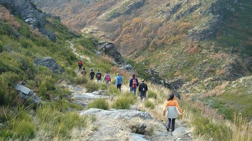 Cuatro senderistas y un perro, atrapados por la crecida del río Tera en Sanabria