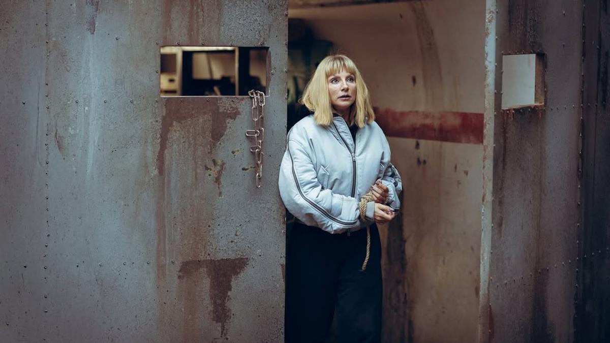 La actriz Najwa Nimri, durante los rodajes llevados a cabo en Galicia de ‘Punto Nemo’