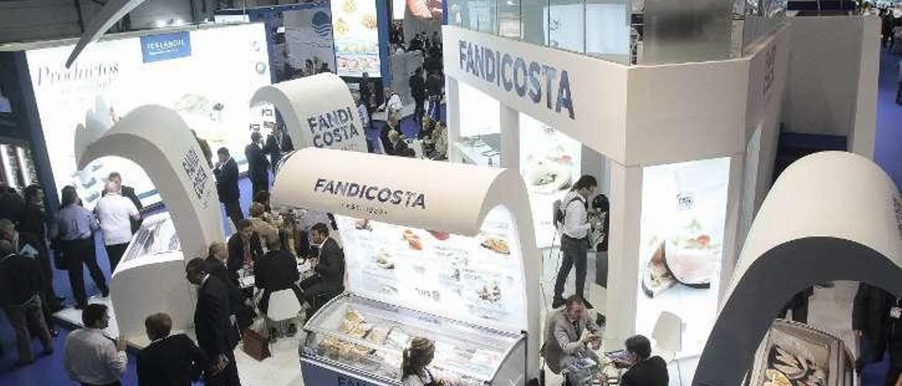 Estand de Fandicosta en la última feria de Conxemar. // A. Irago