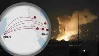 El mayor ataque de Israel a Irán, en mapas
