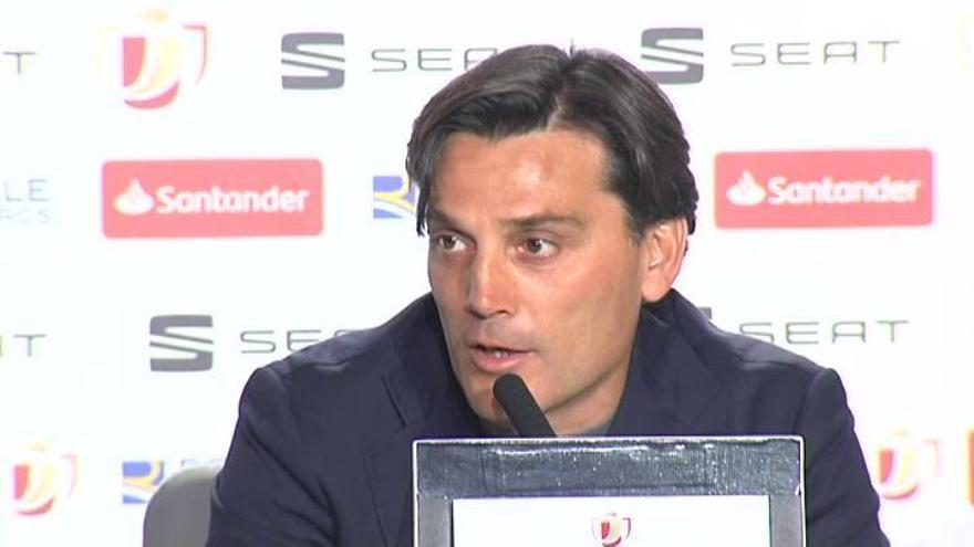 Montella: "Tenemos una gran posibilidad de ganar una Copa contra un equipo formidable"