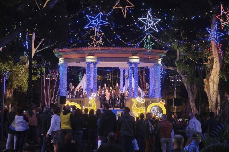 Encendido de la iluminación de Navidad en Santa Cruz de Tenerife