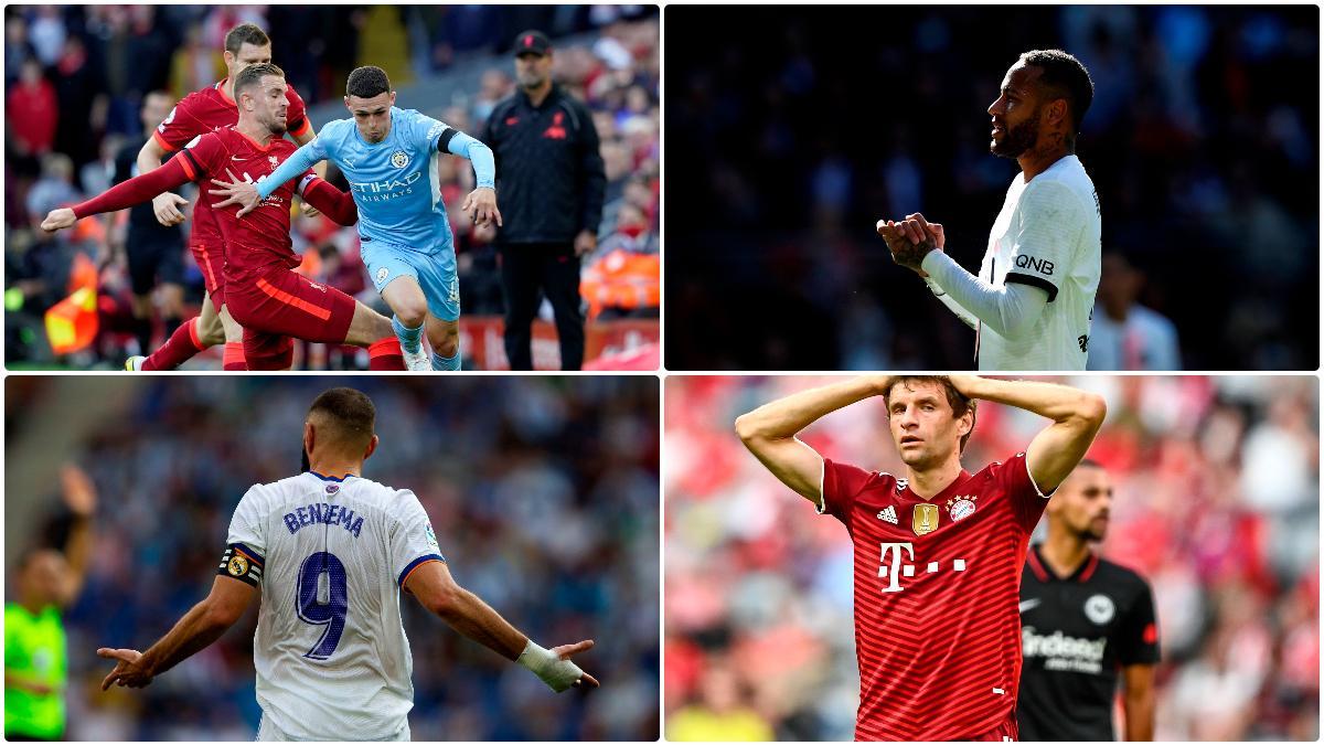 Liverpool, PSG, Madrid y Bayern no consiguieron sumar los 3 puntos