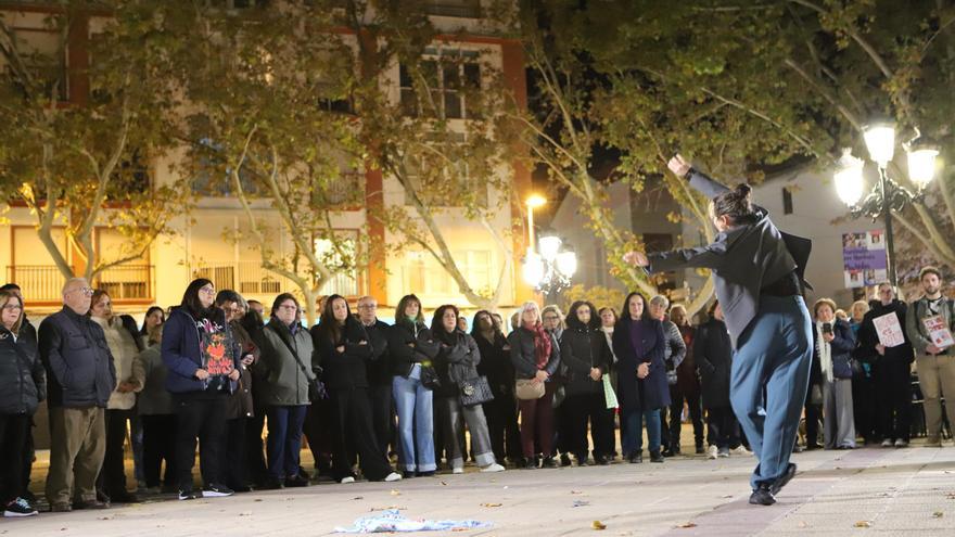 25N Lorca | Así ha sido el acto organizado por el 25N en Lorca