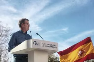 La manifestación del Partido Popular contra la amnistía, en imágenes