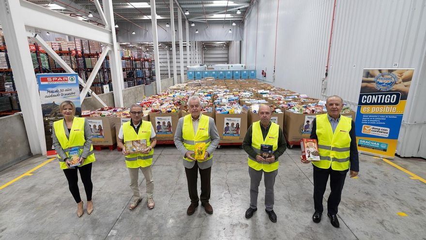 SPAR Gran Canaria entrega al banco de alimentos más de 29 toneladas de productos de la gran recogida solidaria