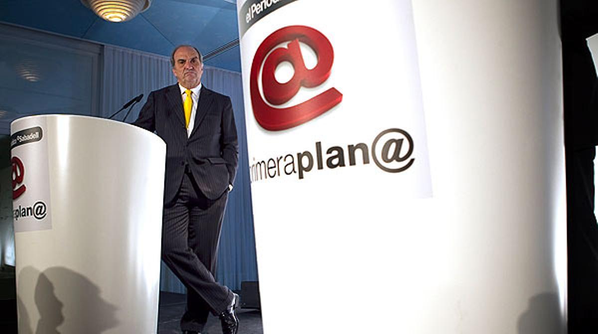 El president de Foment del Treball, Joaquim Gay de Montellà, ha participat en el fòrum de debat Primera Plana.