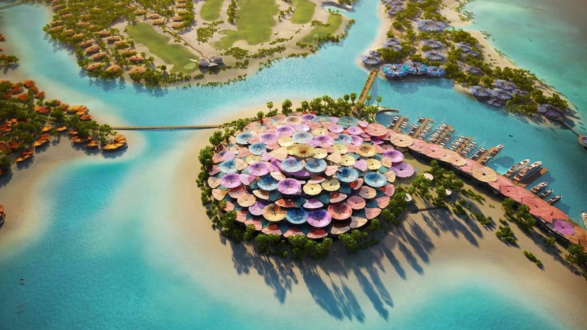 Coral Bloom: así son los hoteles que Norman Foster ha creado para la isla delfín del Mar Rojo