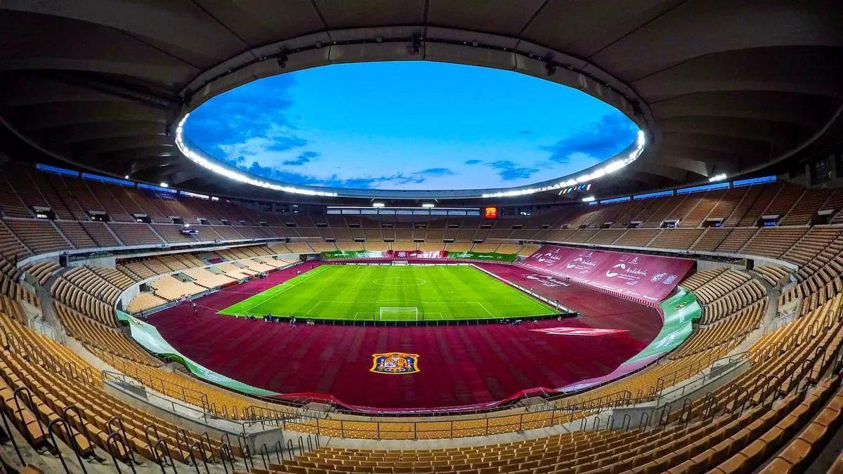 Vista general del Estadio de la Cartuja de Sevilla.